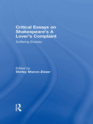 cover image of Critical Essays on Shakespeare's a Lover's Complaint